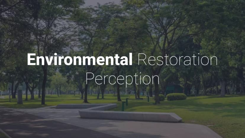 Environmental Restoration Perception